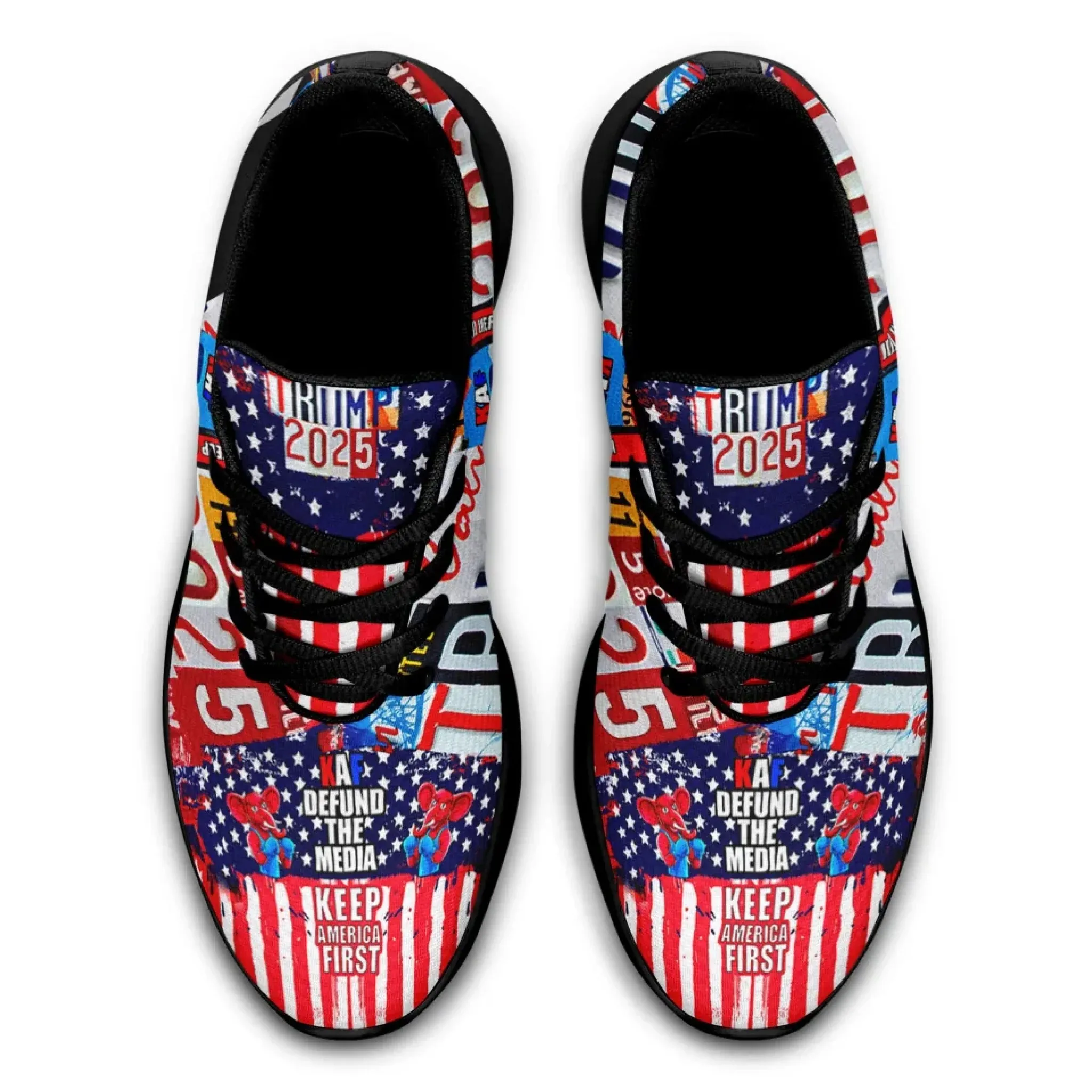 Personalized Trump 2025 Sneakers, Custom Lightweight Shoes, Breathable Sport Shoes