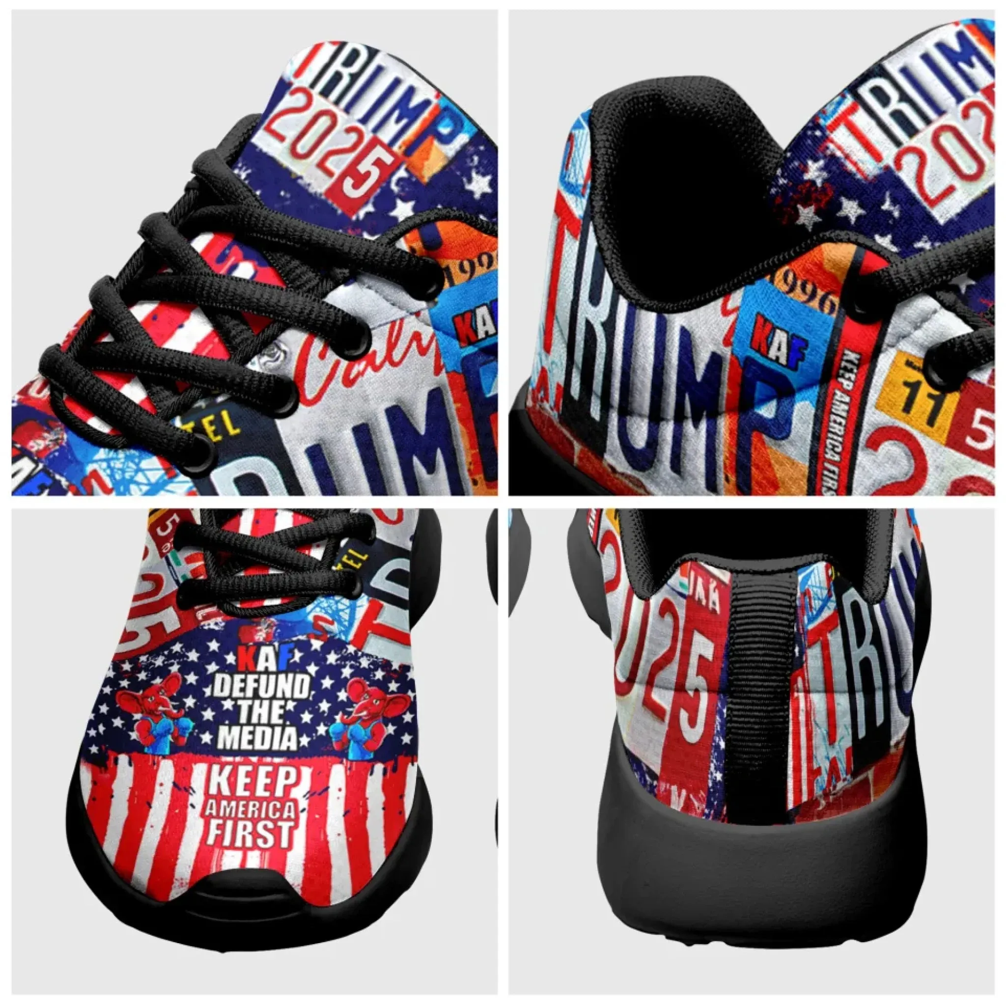 Personalized Trump 2025 Sneakers, Custom Lightweight Shoes, Breathable Sport Shoes