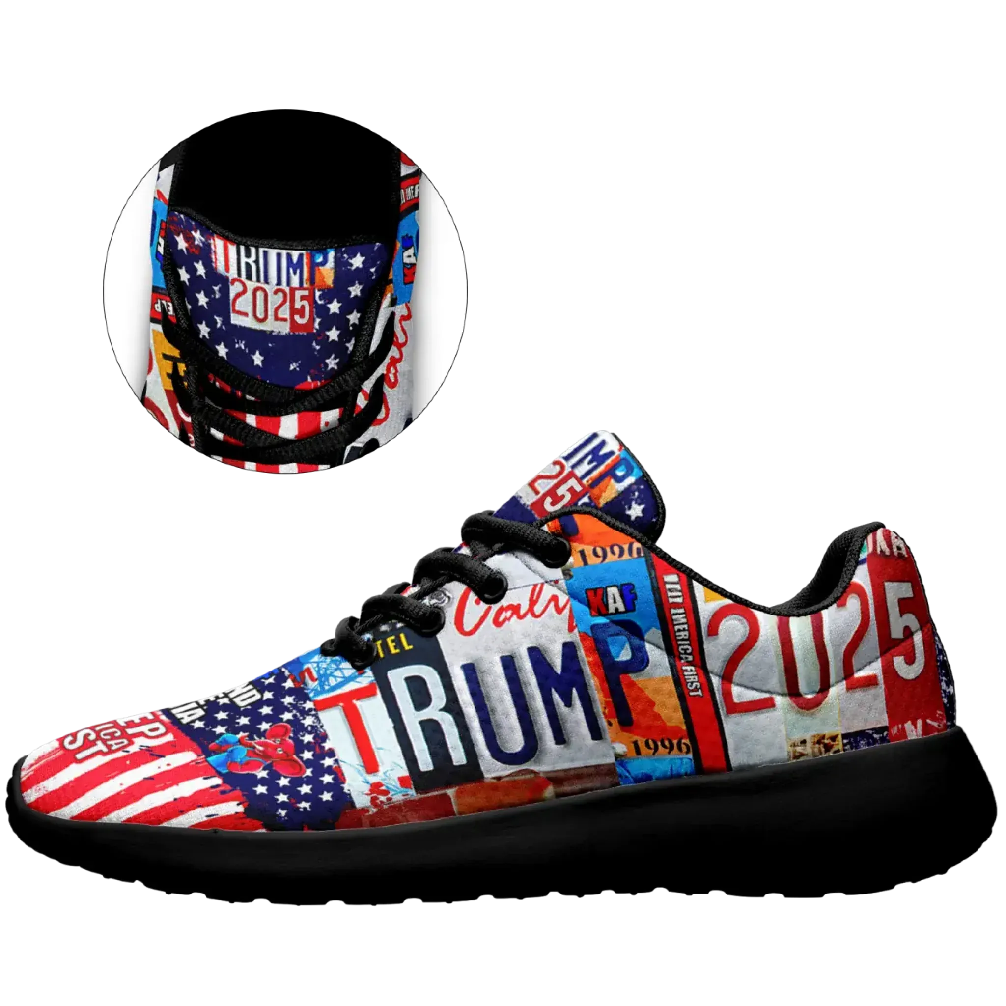 Personalized Trump 2025 Sneakers, Custom Lightweight Shoes, Breathable Sport Shoes
