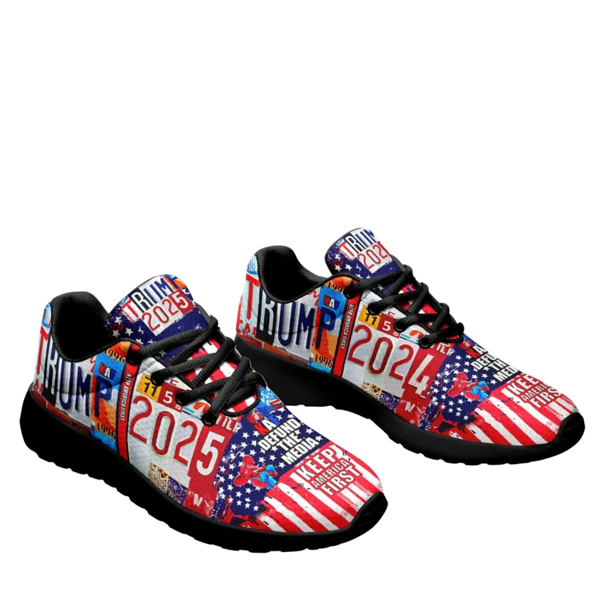 Personalized Trump 2025 Sneakers, Custom Lightweight Shoes, Breathable Sport Shoes