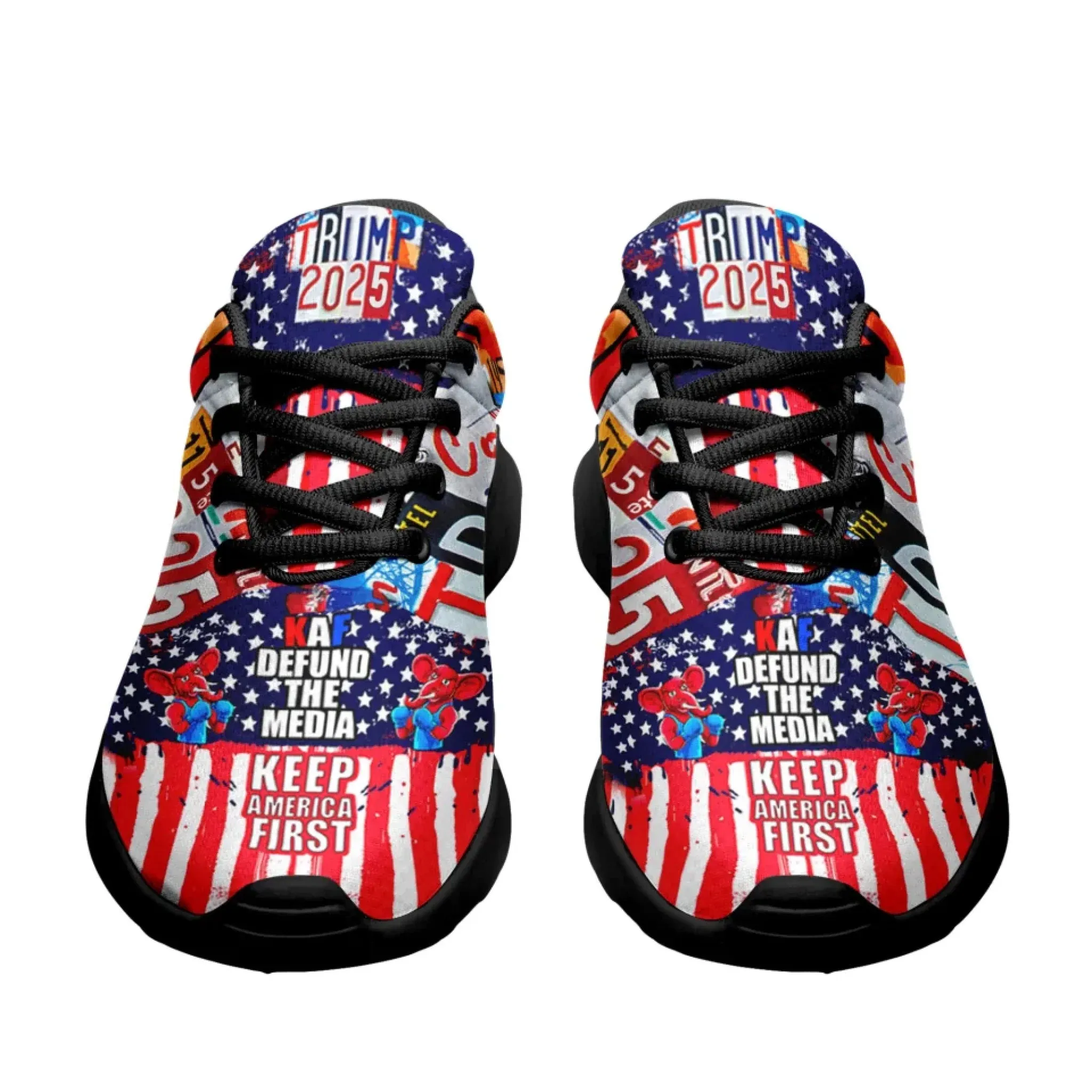 Personalized Trump 2025 Sneakers, Custom Lightweight Shoes, Breathable Sport Shoes