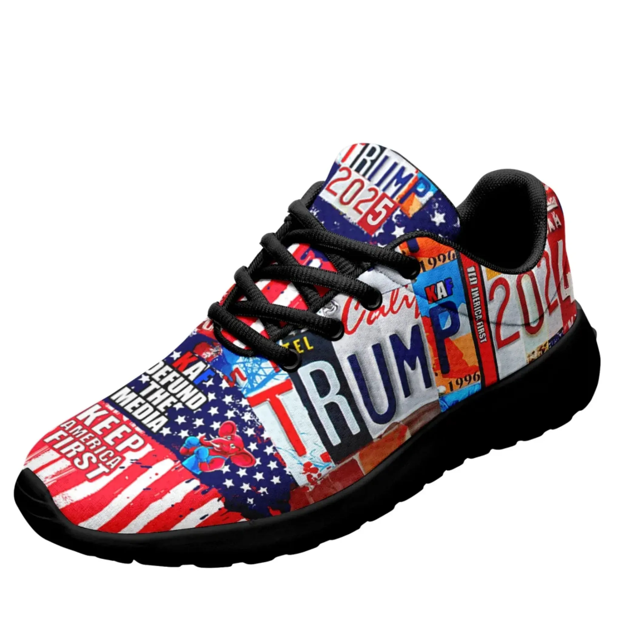 Personalized Trump 2025 Sneakers, Custom Lightweight Shoes, Breathable Sport Shoes