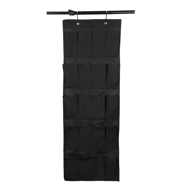 Premium 20 Pair Over Door Hanging Shoe Organizer Rack
