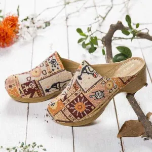 Retro Cloth Fashion Pattern Sandals