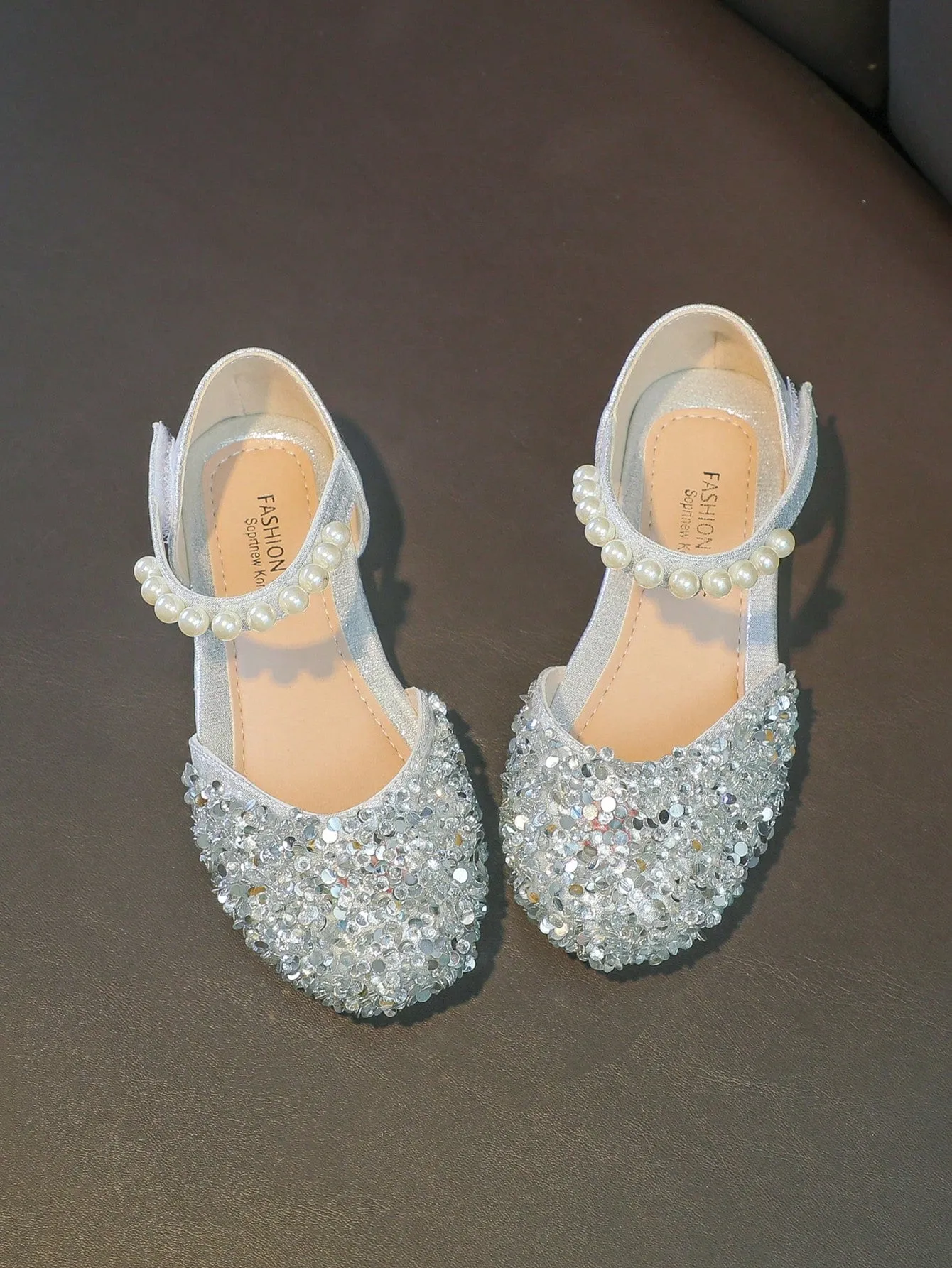 Rhinestone Princess Shoes For Girls