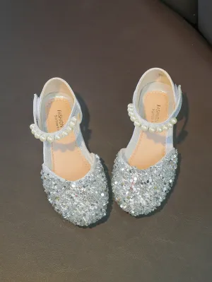 Rhinestone Princess Shoes For Girls
