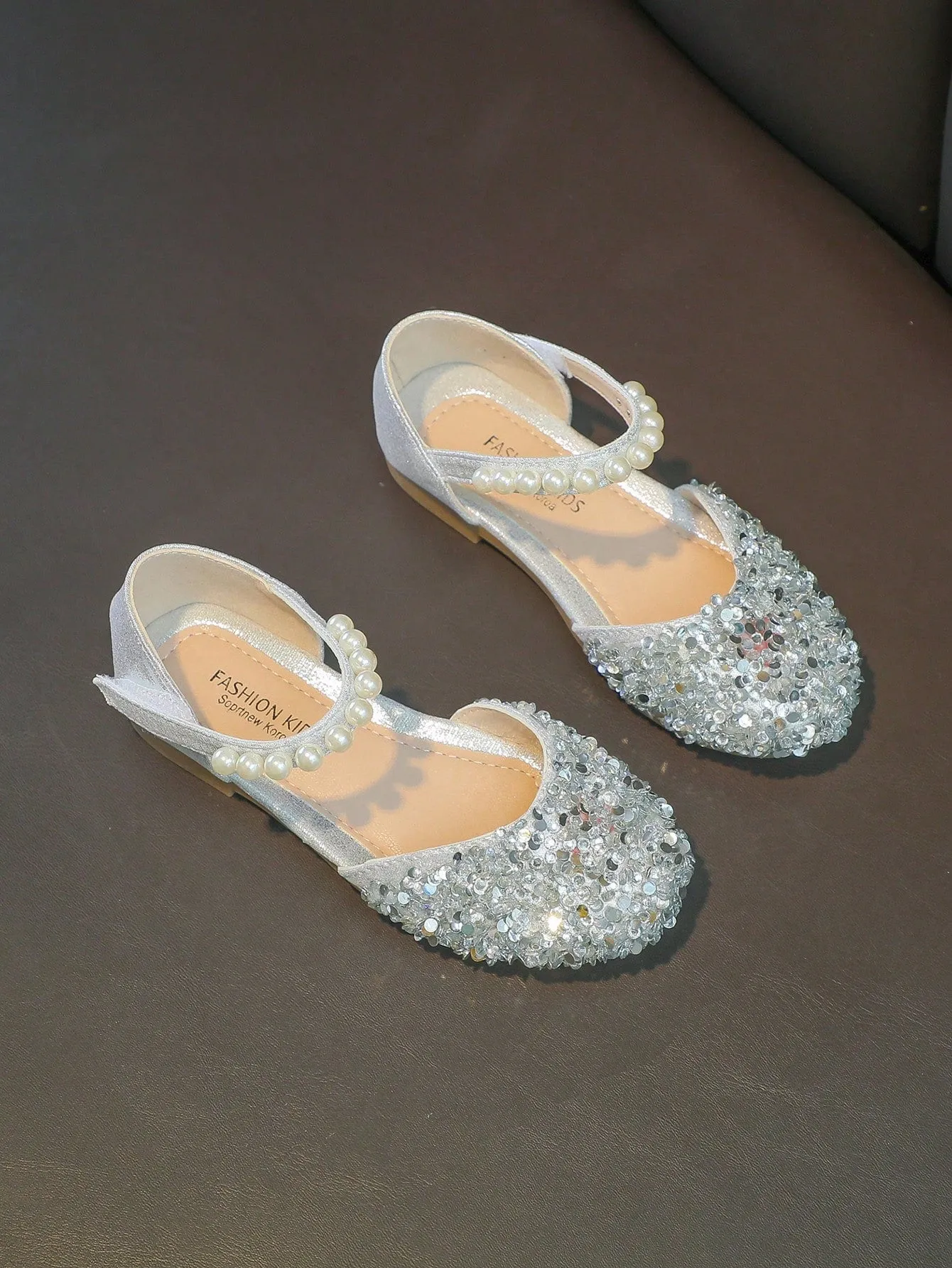 Rhinestone Princess Shoes For Girls