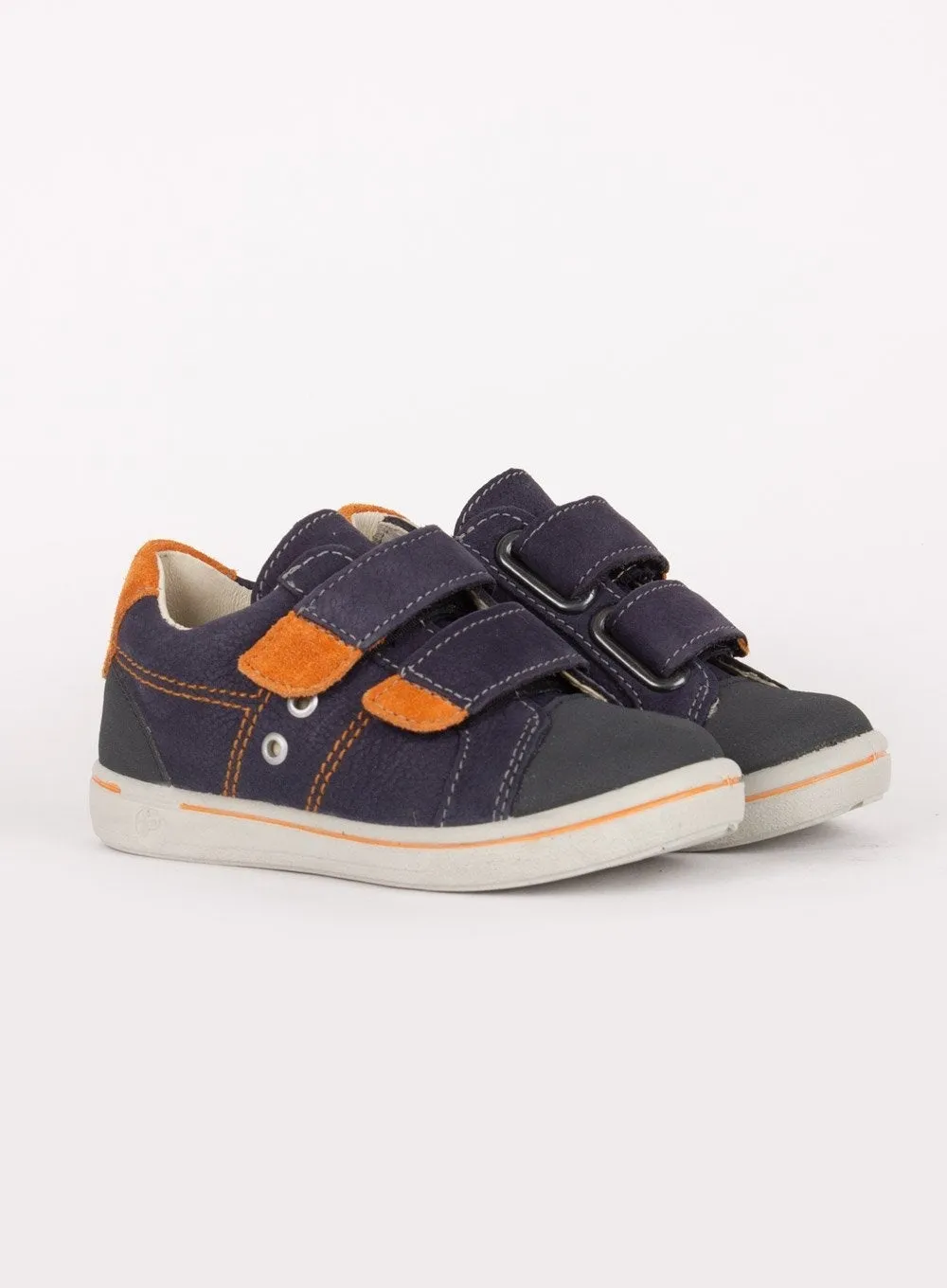 Ricosta Nippy Shoes in Navy/Orange