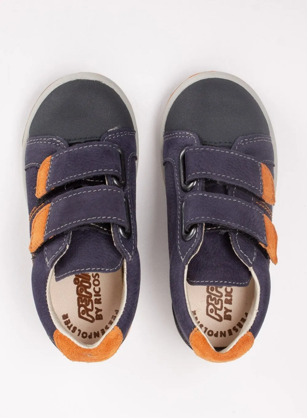 Ricosta Nippy Shoes in Navy/Orange