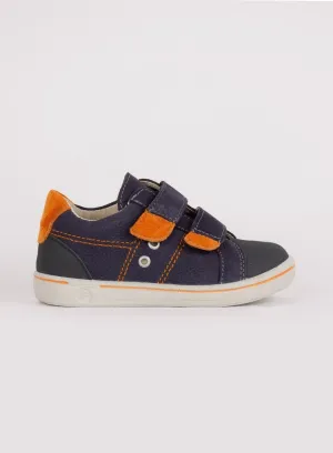 Ricosta Nippy Shoes in Navy/Orange