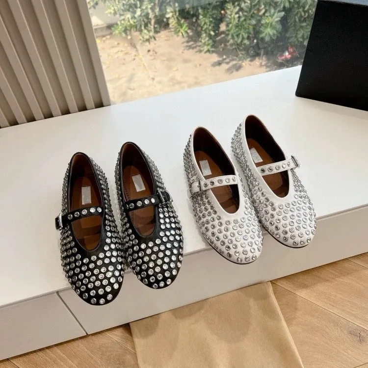 Riveted Full Diamond Ballet Shoes  (General version)