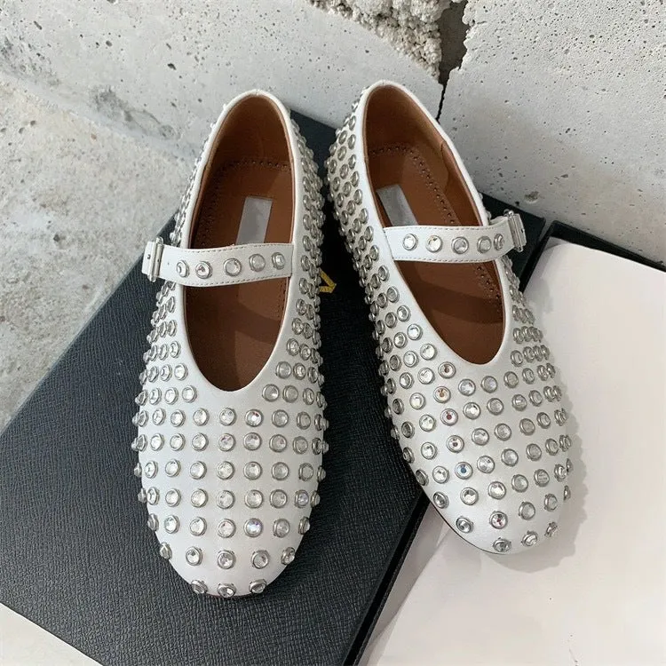 Riveted Full Diamond Ballet Shoes  (General version)