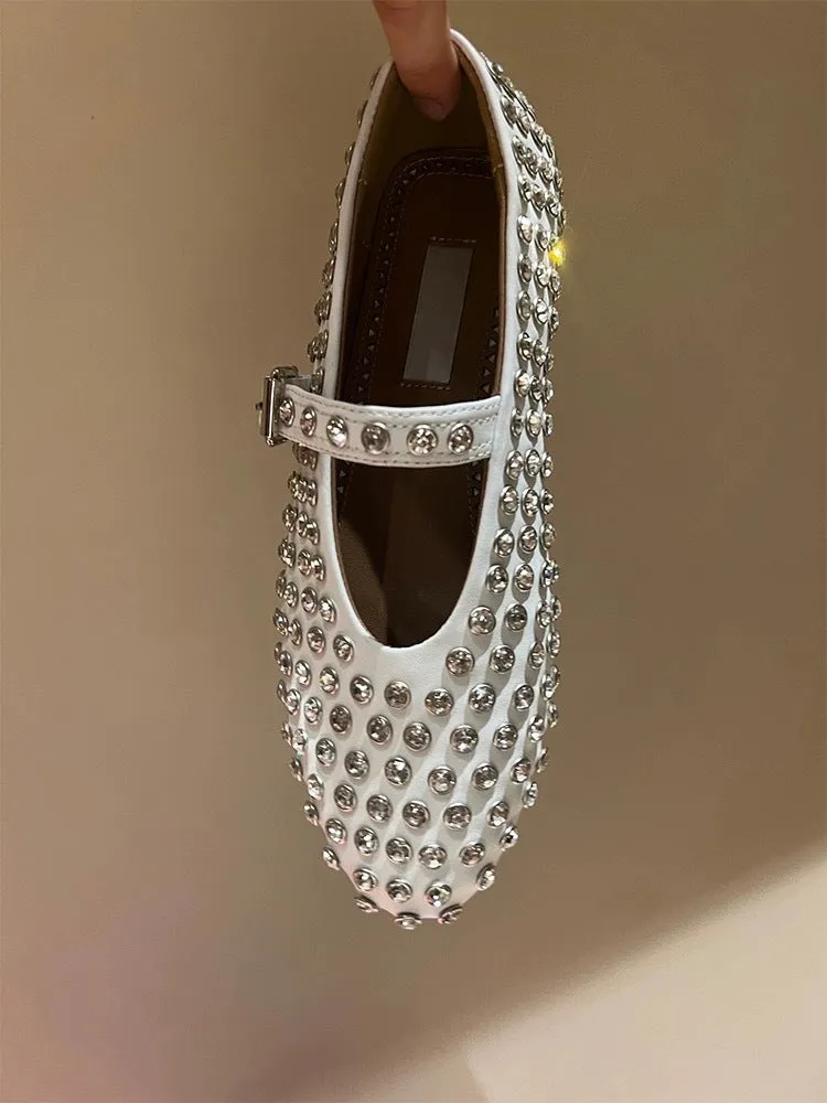 Riveted Full Diamond Ballet Shoes  (General version)