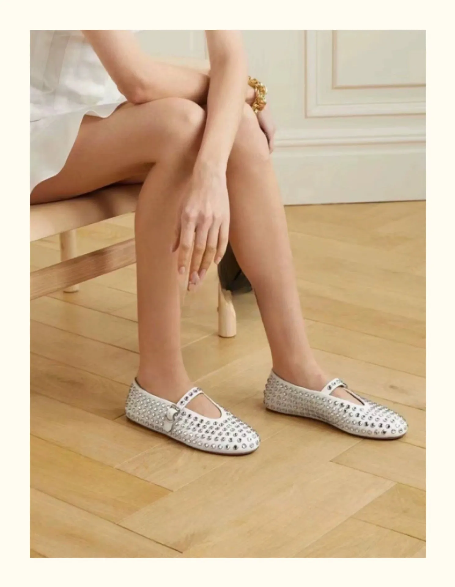 Riveted Full Diamond Ballet Shoes  (General version)