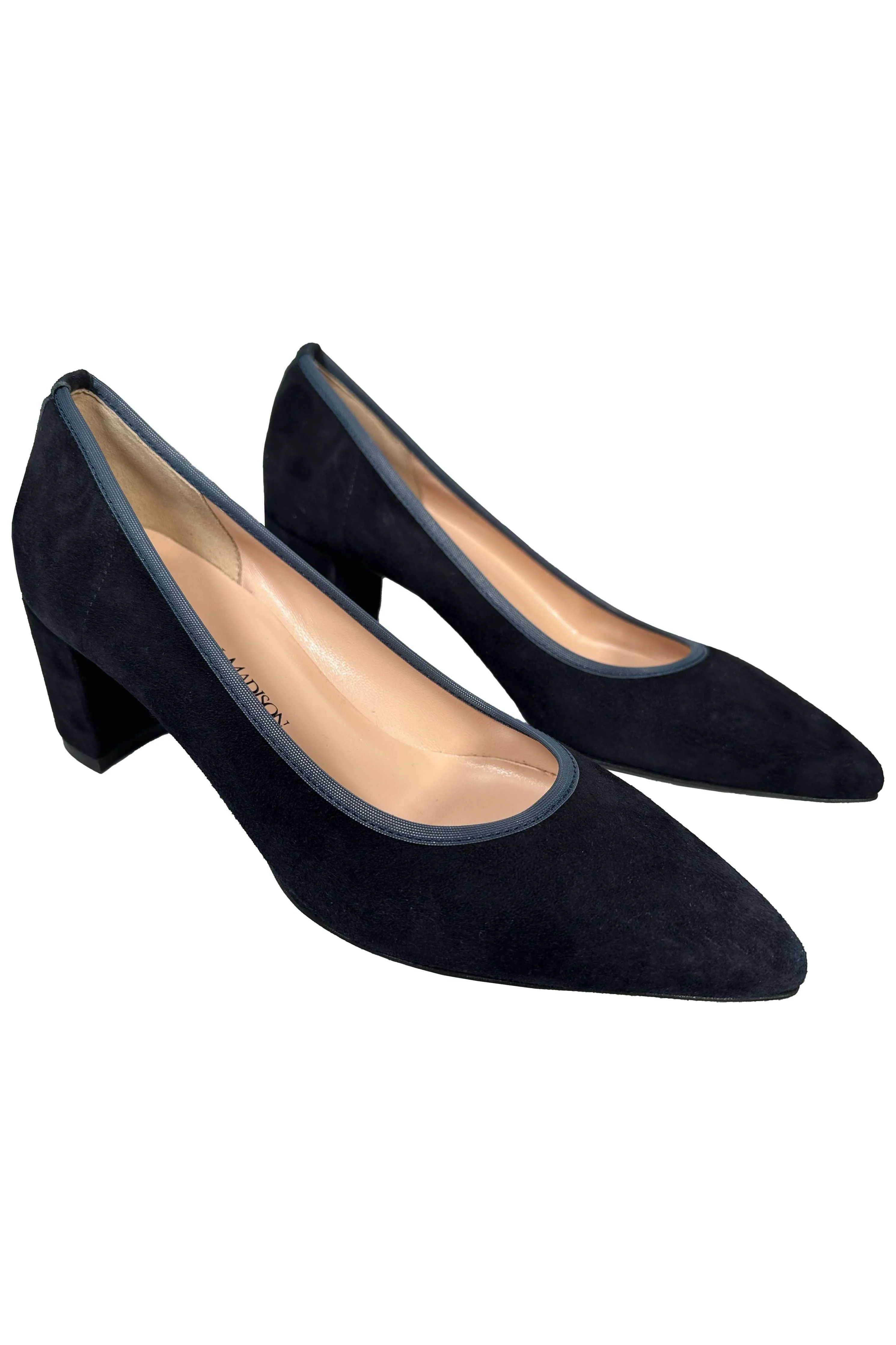 Robertson Madison Leslie 74150 Pump | Blu Camoscio Suede