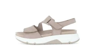 Rolling Soft Taupe Strap Sandal|6688543
