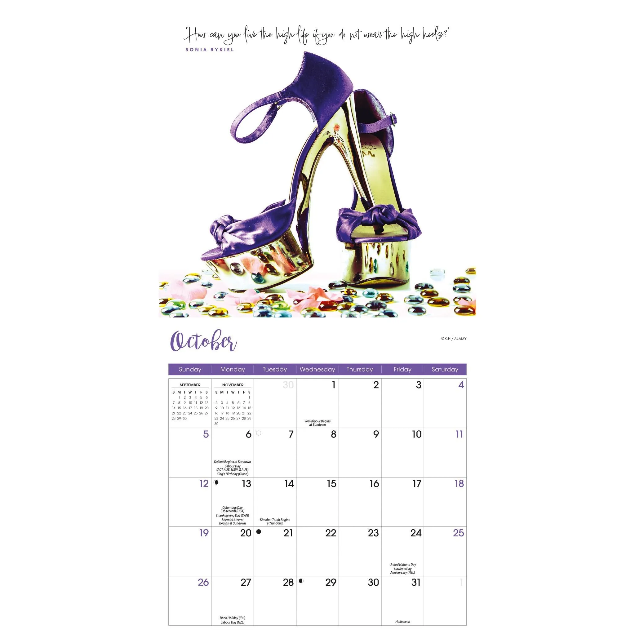 Shoes Mini 2025 Calendar