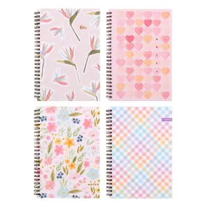 Spiral Hard Cover Printed A5 Notebook - 120 Pages