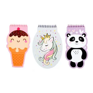 Spiral Kids Shaped Card Cover Printed Notebook