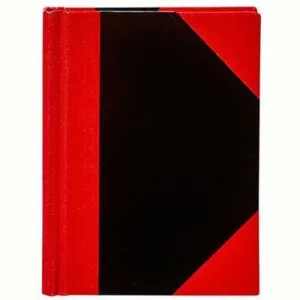 Spirax Notebook Casebound Ruled 100 Leaf A5 Black/Red