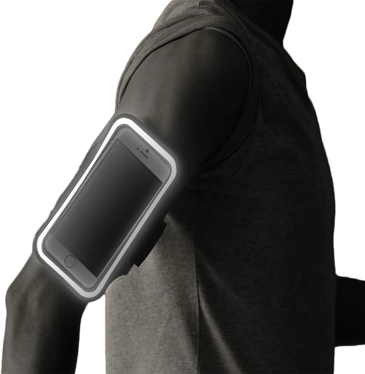 Sports Armband Phone Case Holder Arm Band Gym Running Jogging Exercise Bag (1 Pk)