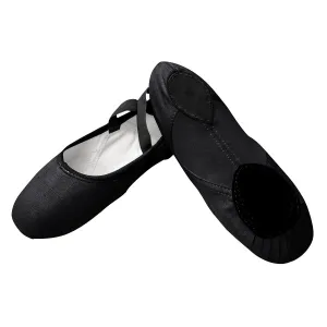 SSYDSC4 Sylvia Southern Cross IV Canvas Split Sole  Ballet Shoes ＜with elastic＞ (Black・White)