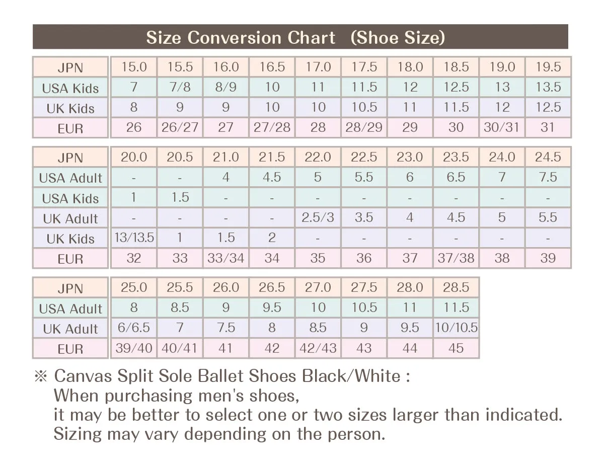 SSYDSC4 Sylvia Southern Cross IV Canvas Split Sole  Ballet Shoes ＜with elastic＞ (Black・White)