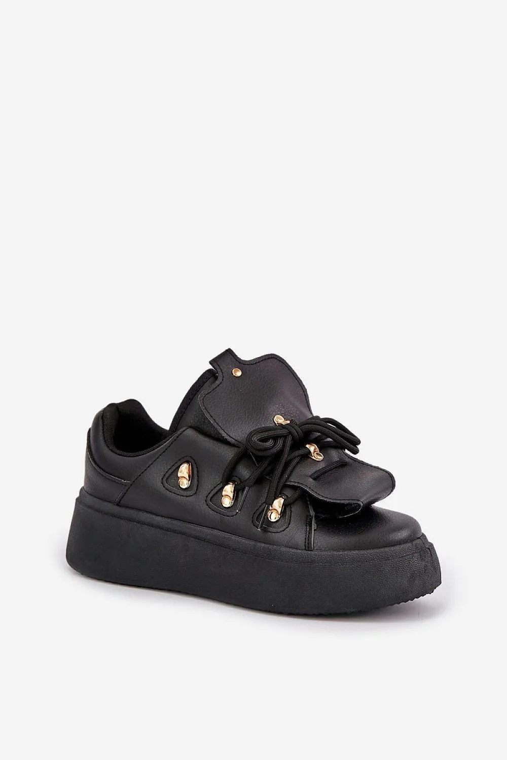 Stylish design eco leather white sneakers