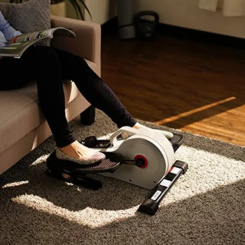 Sunny Health & Fitness Fully Assembled Magnetic Under Desk Elliptical Peddler – SF-E3872