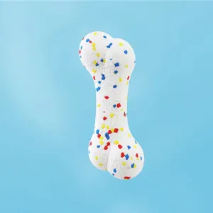 Talking Dog Club Bloom Bone Heavy Chew Toy for Dogs (White)