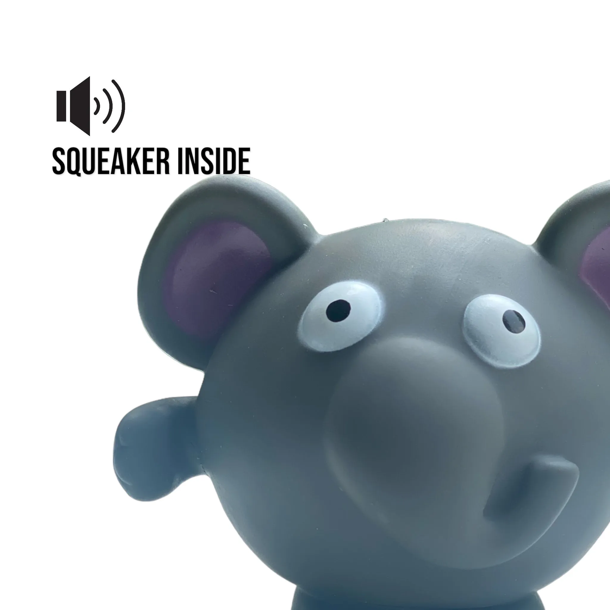 Talking Dog Club Elephant Bouncy Ball Toy for Dogs (Grey)