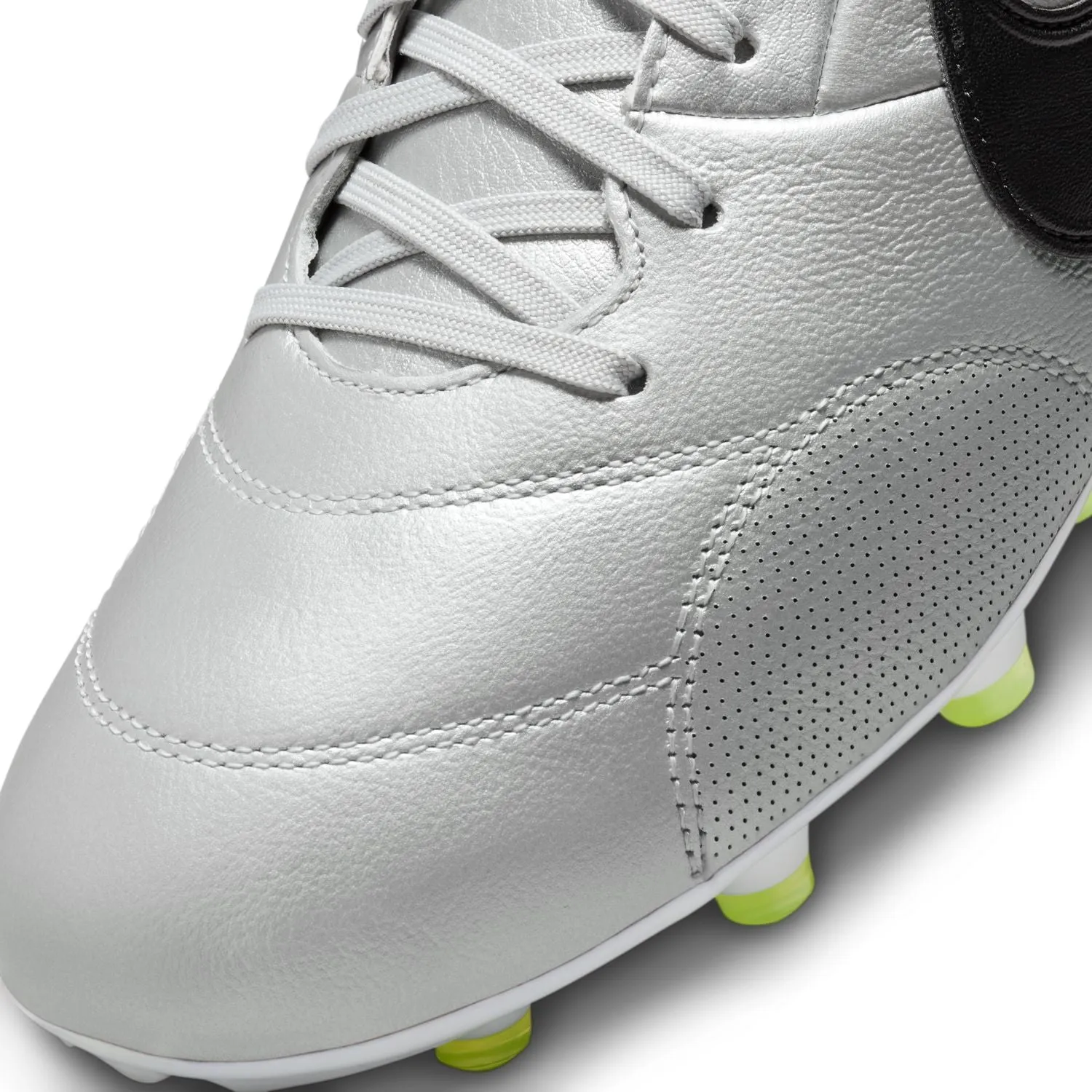 THE NIKE PREMIER III FG- METALLIC SILVER/ BLACK VOLT