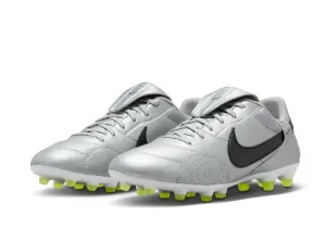 THE NIKE PREMIER III FG- METALLIC SILVER/ BLACK VOLT