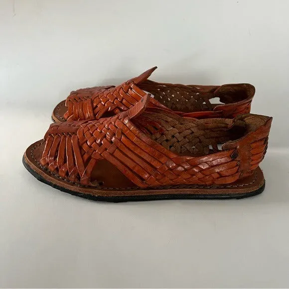 Traditional Mexican Leather Slingback Huarache Sandals