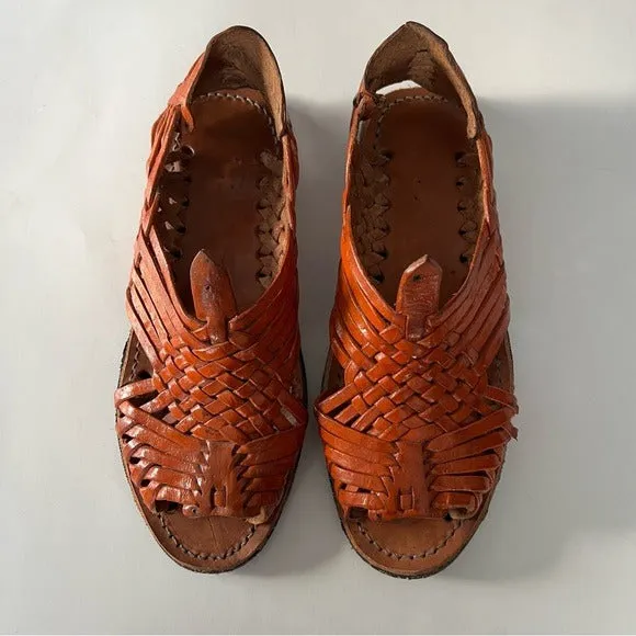 Traditional Mexican Leather Slingback Huarache Sandals