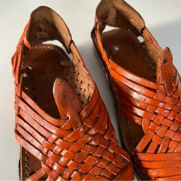 Traditional Mexican Leather Slingback Huarache Sandals