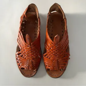 Traditional Mexican Leather Slingback Huarache Sandals