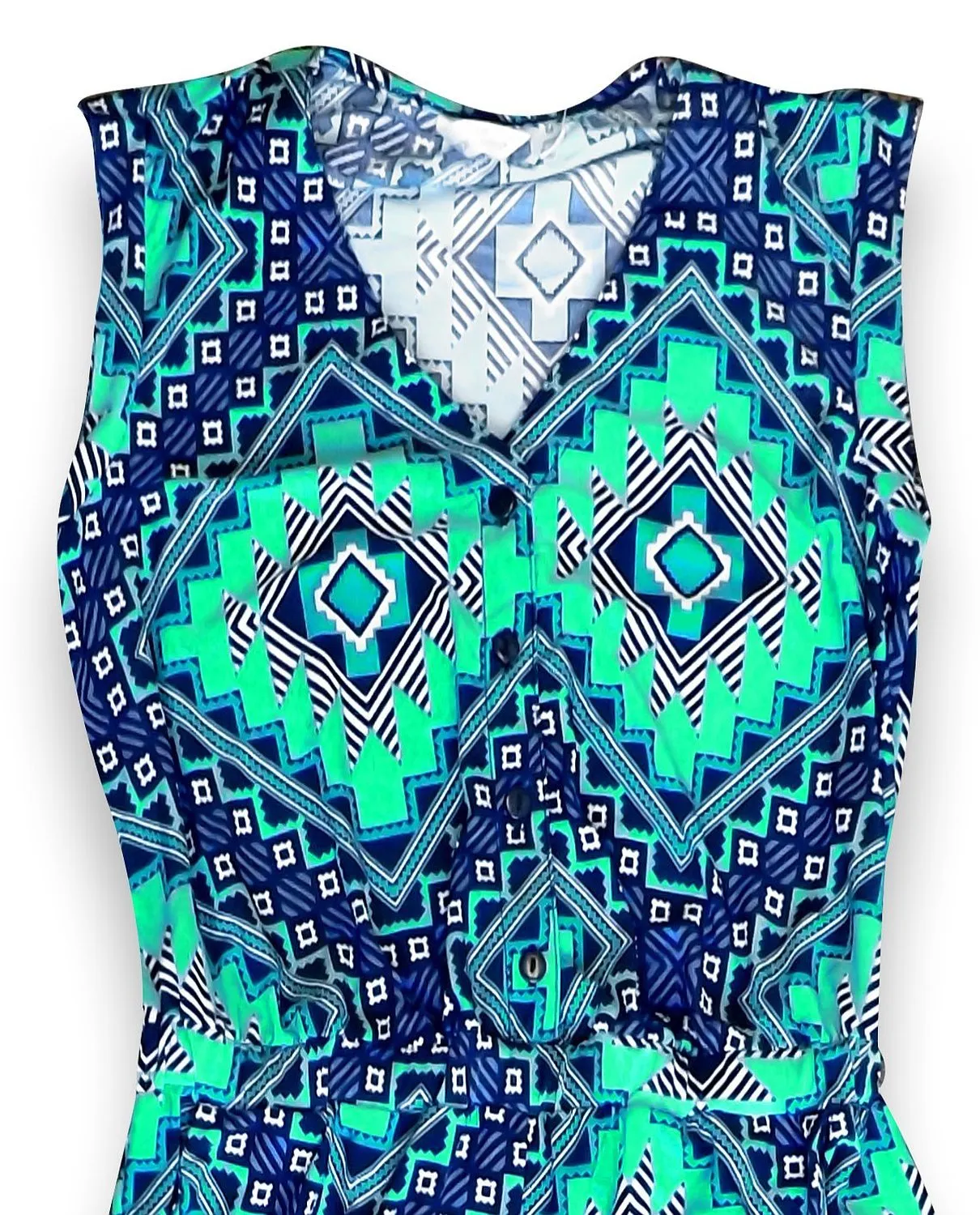 Tribal Geometric Sleeveless Party Wear Romper Jumpsuit Pants