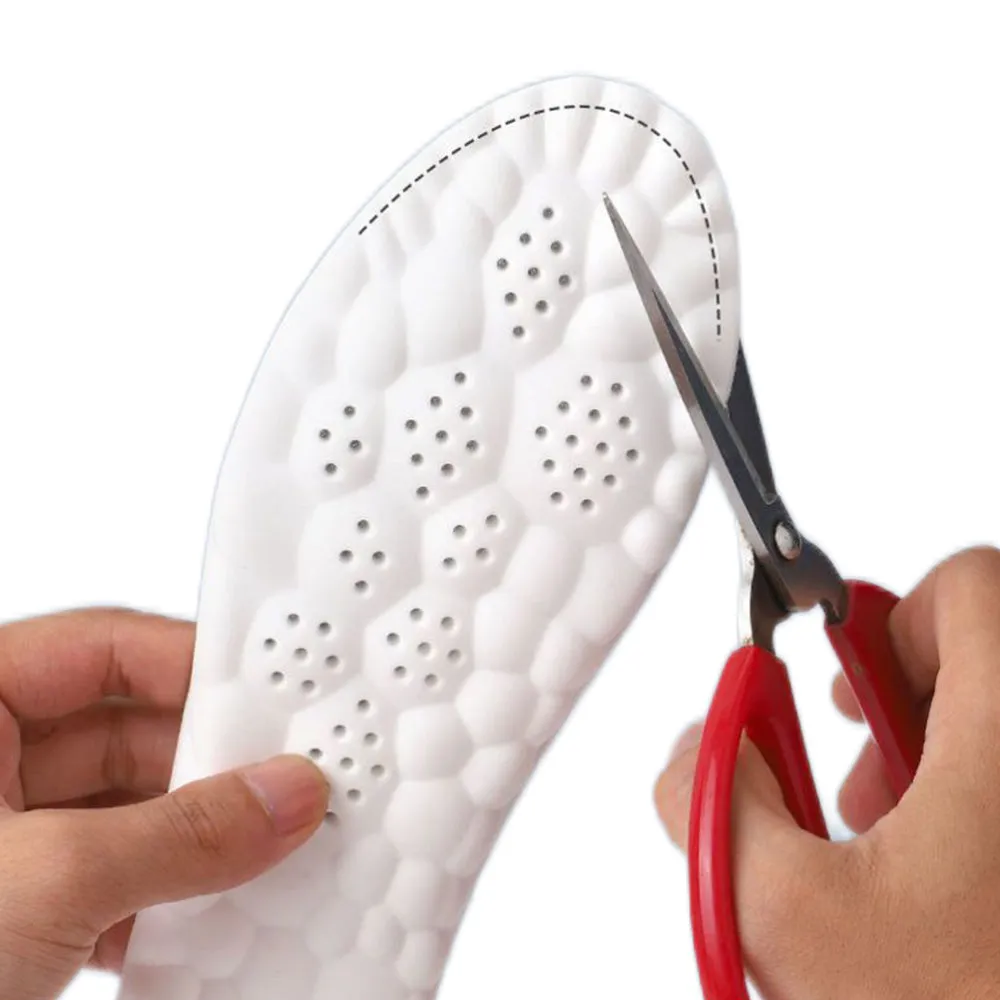 Two Pairs of 4D Shock Absorbing Pillow Insole Shoes Insole-L