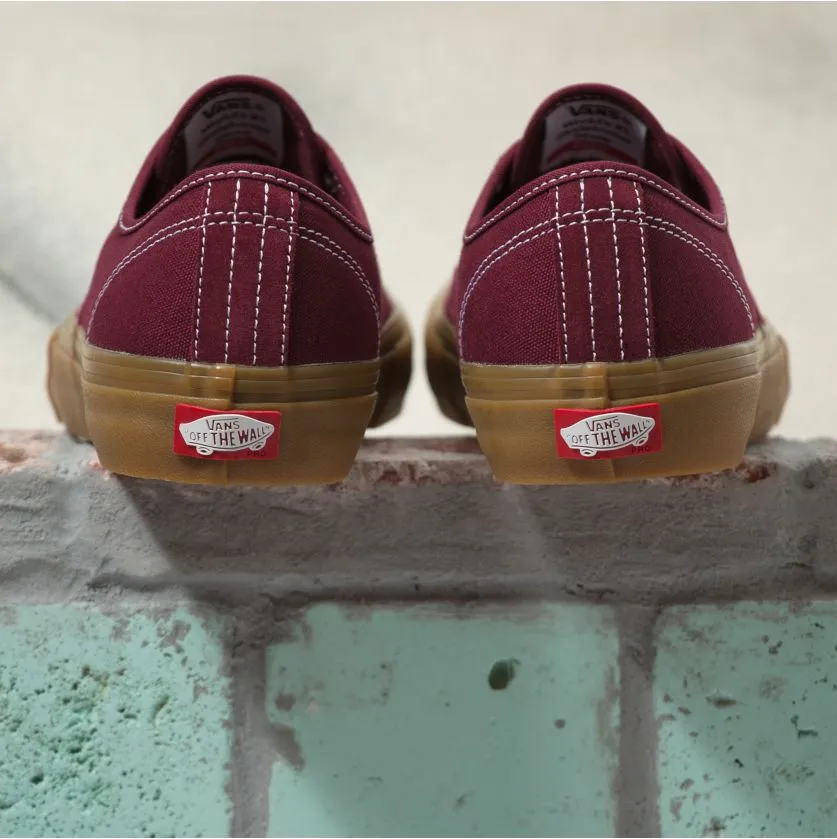 Vans Authentic Pro Skateboard Shoe - Port/Gum
