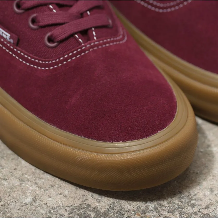 Vans Authentic Pro Skateboard Shoe - Port/Gum