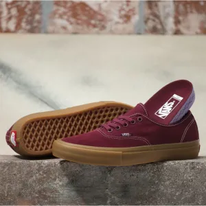 Vans Authentic Pro Skateboard Shoe - Port/Gum