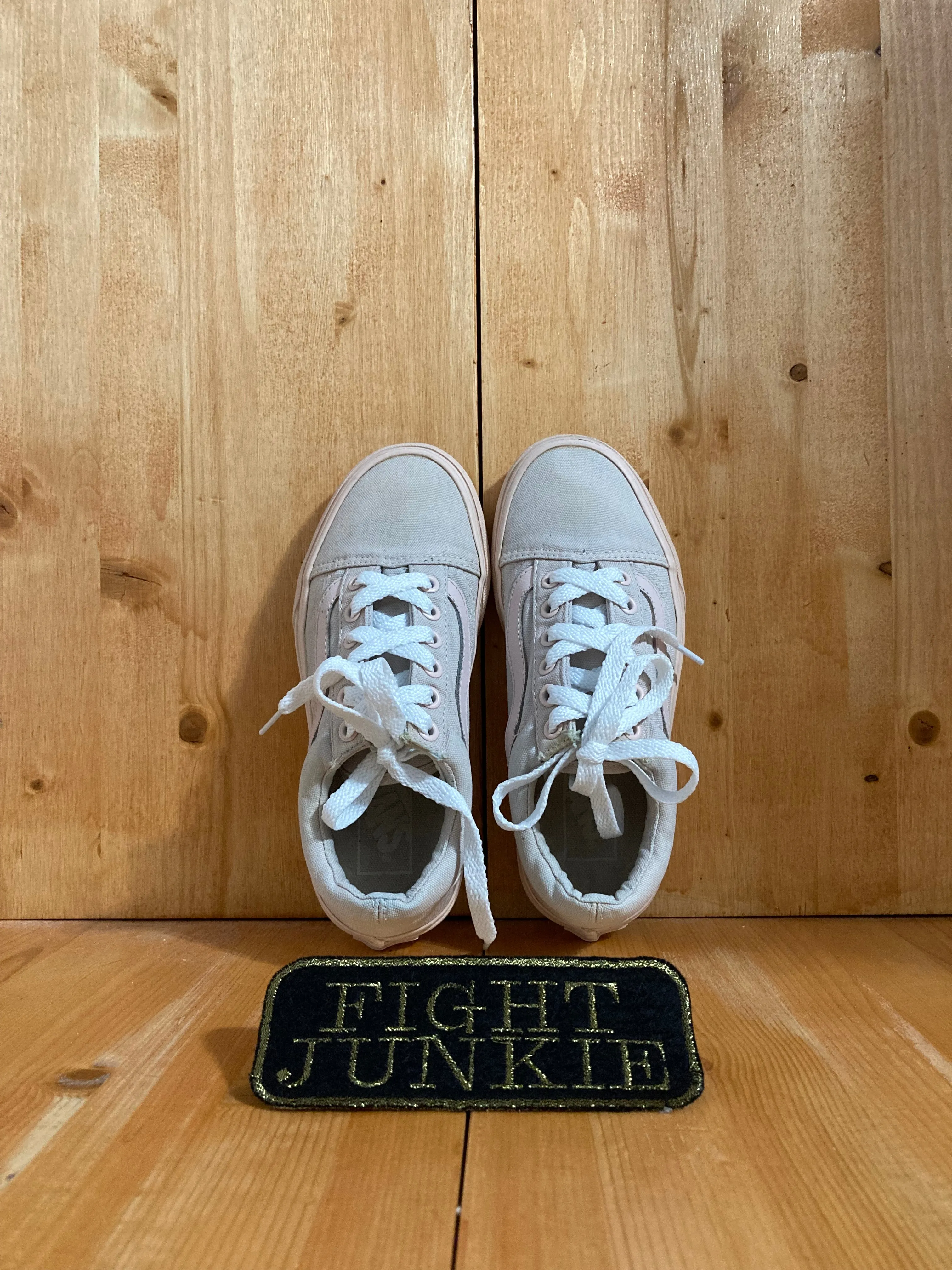 VANS OLD SKOOL Low Top Womens Size 5 Canvas Skateboarding Shoes Sneakers Pink