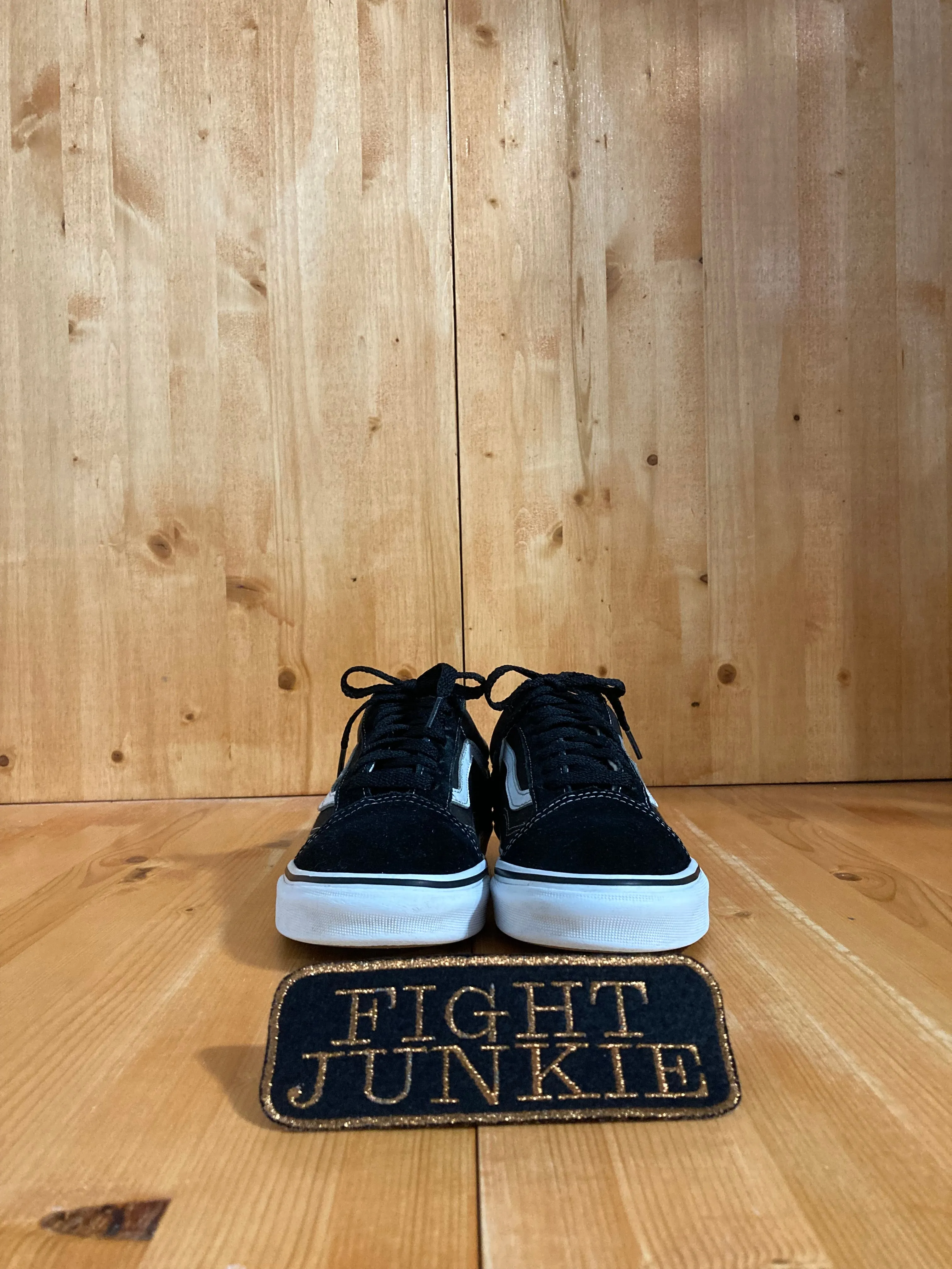 VANS OLD SKOOL Low Top Women's Size 8 Fabric & Suede Skateboarding Shoes Sneakers Black