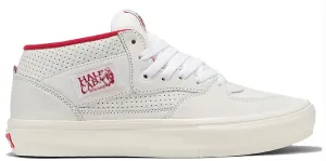 Vans - Skate Half Cab Shoes | White Red (Vintage Sport)