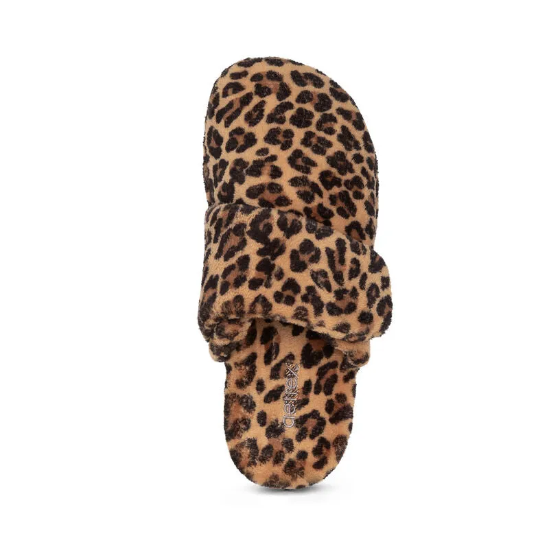 WOMEN'S AETREX MANDY SLIPPER | LEOPARD