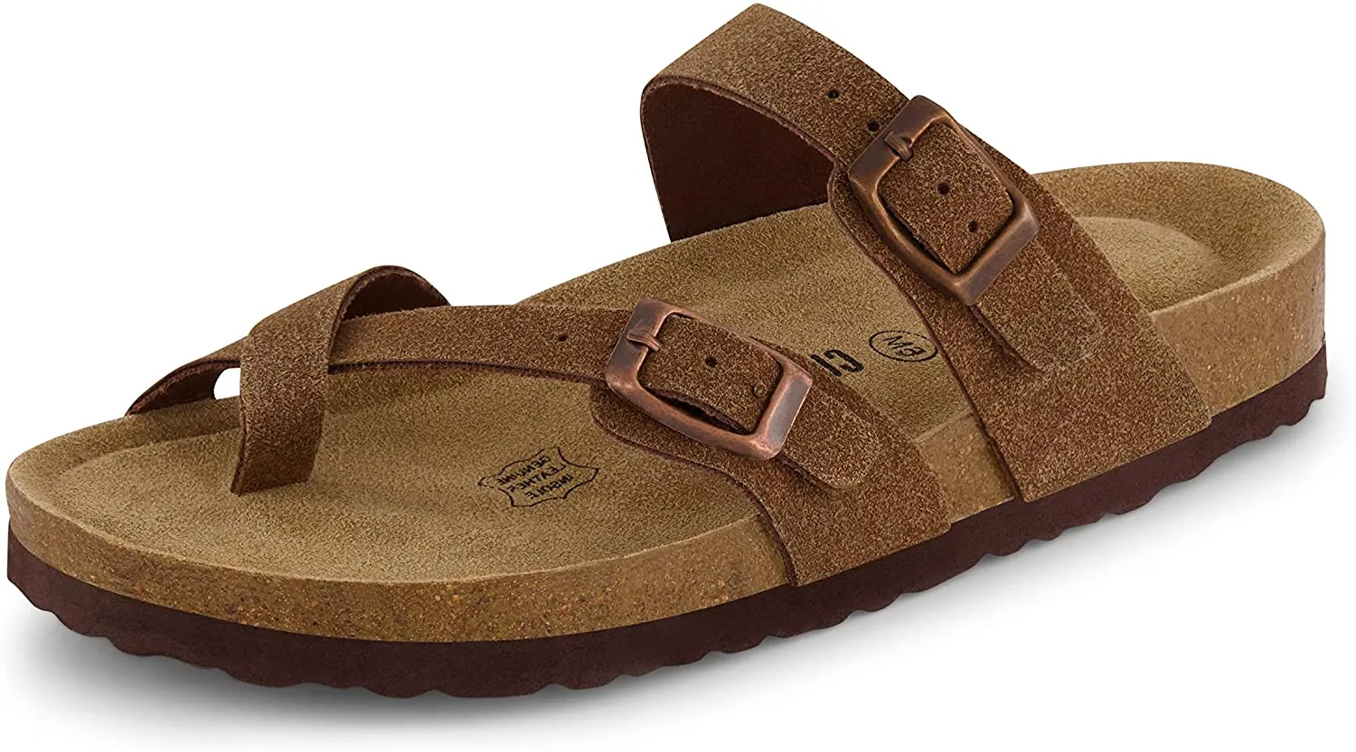 Women's Cushionaire Luna Cork footbed Sandal with  Comfort