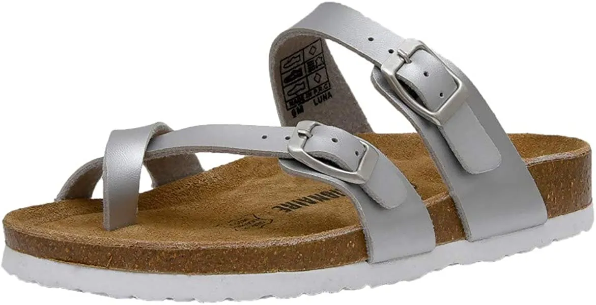 Women's Cushionaire Luna Cork footbed Sandal with  Comfort