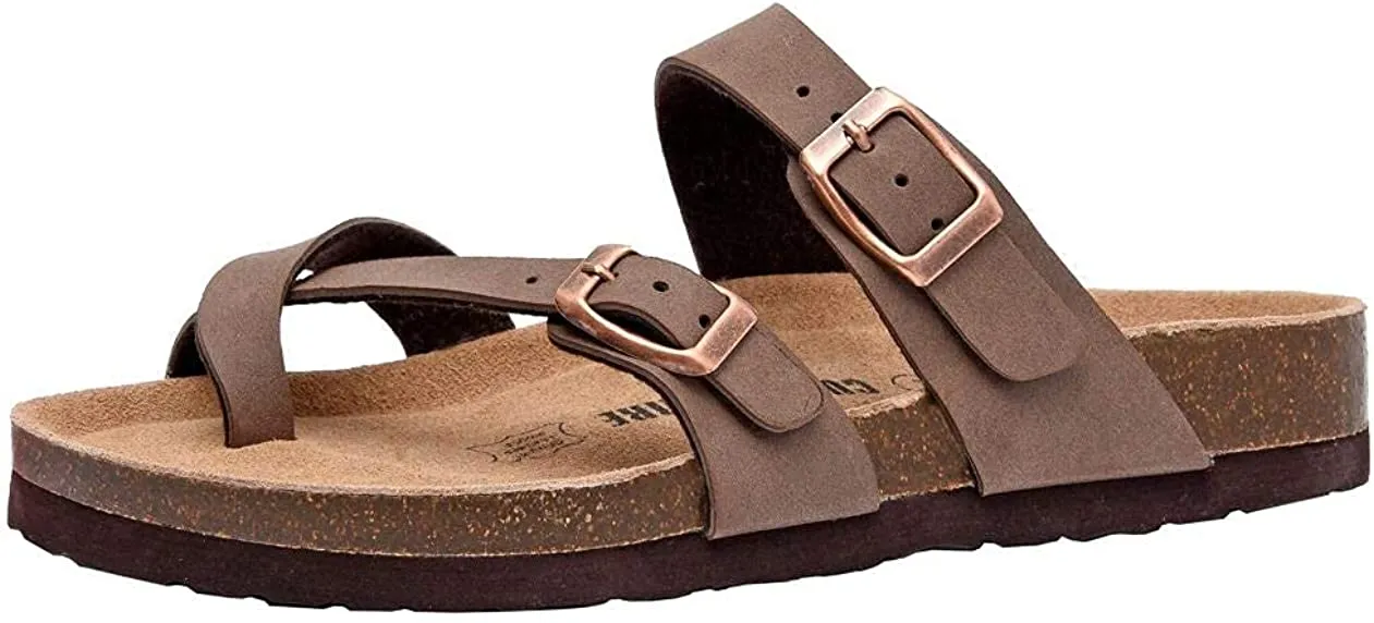 Women's Cushionaire Luna Cork footbed Sandal with  Comfort