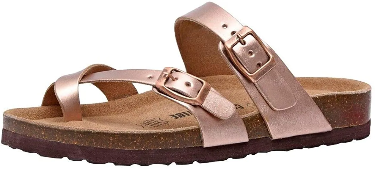 Women's Cushionaire Luna Cork footbed Sandal with  Comfort